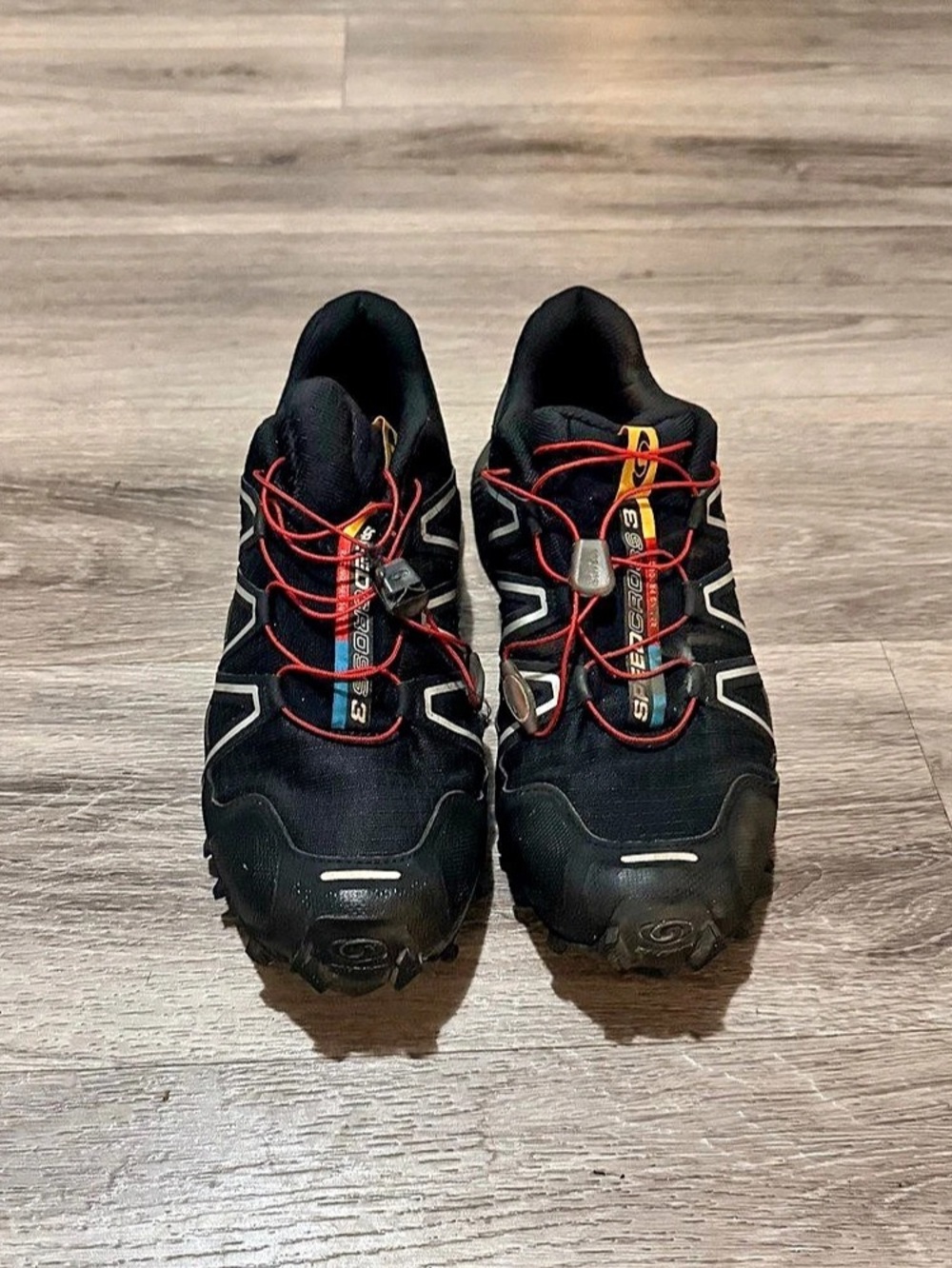 Salomon Speedcross 3 Trail Running Shoes Black & Red UK 10.5